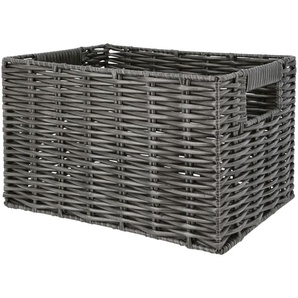 Aufbewahrungsbox - grau - Metall, Kunststoff, Kunststoff, Metall - 26 cm - 16 cm - 20 cm | Möbel Kraft