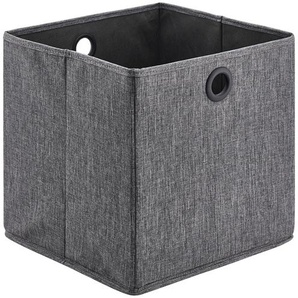 Aufbewahrungsbox - grau - Polyester, Pappe, Polyester - 30 cm - 30 cm - 30 cm | Möbel Kraft