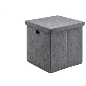 Aufbewahrungsbox - grau - Polyester,Pappe - 32 cm - 30 cm - cm 32,0 | Möbel Kraft