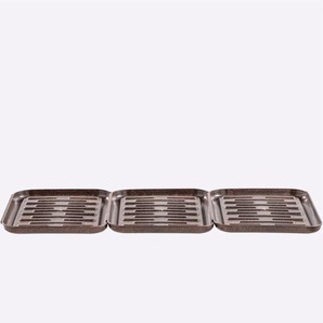 Aufbewahrungsbox HEINE HOME Aufbewahrungsboxen Gr. B/H/T: 35 cm x 2,5 cm x 27 cm, braun Ordnungsboxen