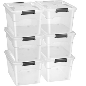 Aufbewahrungsbox mit Deckel - 45L - 6er Set