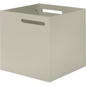 Aufbewahrungsbox TEMAHOME Berlin Aufbewahrungsboxen Gr. B/H/T: 34 cm x 34 cm x 34 cm, grau Ordnungsboxen mit Muldegriffen für Transport, verschiedene Farbvarianten erhältlich