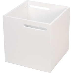 Aufbewahrungsbox TEMAHOME Berlin Aufbewahrungsboxen Gr. B/H/T: 34 cm x 34 cm x 34 cm, weiß Ordnungsboxen mit Muldegriffen für Transport, verschiedene Farbvarianten erhältlich