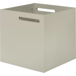 Aufbewahrungsbox TEMAHOME Berlin Aufbewahrungsboxen Gr. B/H/T: 34 cm x 34 cm x 34 cm, grau Aufbewahrungsbox Regal Regalwürfel Ordnungsboxen Aufbewahrungsboxen mit Muldegriffen für Transport, verschiedene Farbvarianten erhältlich
