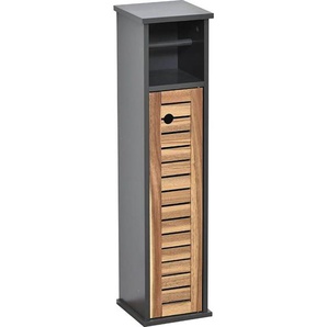 Tendance - Aufbewahrungseinheit und toilettenpapierhalter akazie und mdf - element