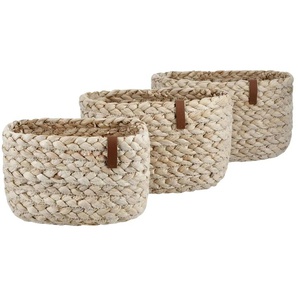 Aufbewahrungskörbe 3er Set - braun - Materialmix - 23 cm - 12 cm - cm 18,0 | Möbel Kraft