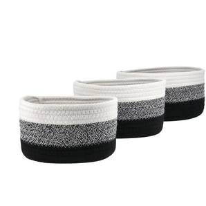 Aufbewahrungskörbe 3er Set - mehrfarbig - Polyester,Baumwolle - 23 cm - 13 cm - cm 18,0 | Möbel Kraft