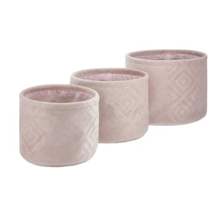 Aufbewahrungskörbe 3er-Set - rosa/pink - Materialmix - 16 cm - 22.0 | Möbel Kraft