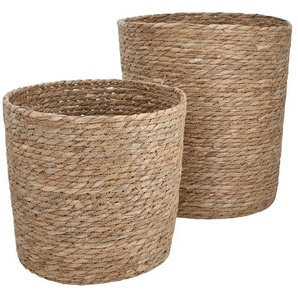 Aufbewahrungskorb 2er Set - braun - Seegras - 38 cm - 35.0 | Möbel Kraft
