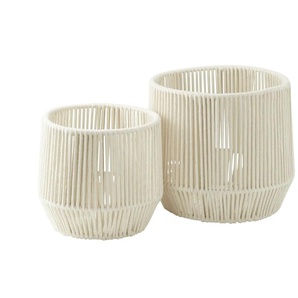 Aufbewahrungskorb 2er Set | creme | 21 cm | 22.0 |