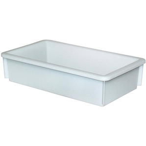 Aufbewahrungskorb Aufbewahrungsboxen BxTxH: 25,5x45x10,5 cm, Polypropylen, 8 l Gr. B/H/T: 25,5 cm x 10,5 cm x 45 cm, weiß Körbe Aufbewahrungsboxen