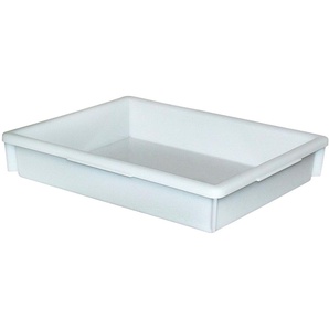 Aufbewahrungskorb Aufbewahrungsboxen BxTxH: 36x46x8,5 cm, Polypropylen, 10 l Gr. B/H/T: 36 cm x 8,5 cm x 46 cm, weiß Körbe Aufbewahrungsboxen