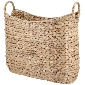 Aufbewahrungskorb - braun - Wasserhyazinthe,Metall - 48 cm - 43 cm - cm 18,0 | Möbel Kraft