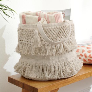 Aufbewahrungskorb - creme - 100% Baumwolle -