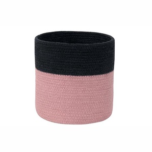 Aufbewahrungskorb, Dual, in schwarz rose, 22 x 21 cm, von Lorena Canals