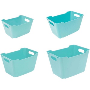 Aufbewahrungskorb KEEEPER lotta Aufbewahrungsboxen blau (hellblau) Aufbewahrungsbox Stapelbox Stapelboxen Aufbewahrungsboxen 1,8 l - 20 l, hochwertiger Kunststoff