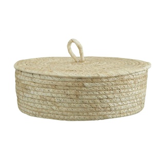 Aufbewahrungskorb mit Deckel - braun - Materialmix - 10 cm - 28.0 | Möbel Kraft