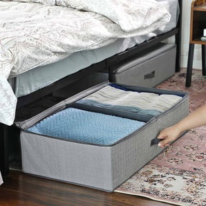 Aufbewahrungstasche Faltbox 82 x 42 x 20 cm Grau