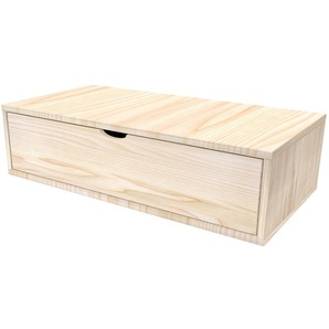 Aufbewahrungswürfel Holz 100x50 cm + Schublade