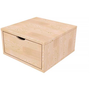 Aufbewahrungswürfel Holz 50x50 cm + Schublade