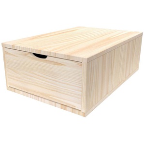 Aufbewahrungswürfel Holz 75x50 cm + Schublade