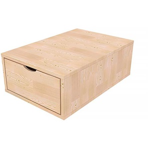 Aufbewahrungswürfel Holz 75x50 cm + Schublade