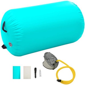 Aufblasbare Gymnastik-Rolle mit Pumpe 100x60 cm PVC Grün