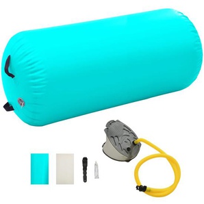Aufblasbare Gymnastik-Rolle mit Pumpe 120x75 cm PVC Grün