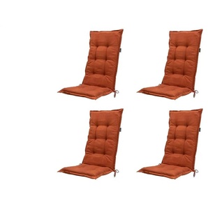 Auflage hoch 4er-Set Basic ¦ orange ¦ Maße (cm): B: 50 H: 6