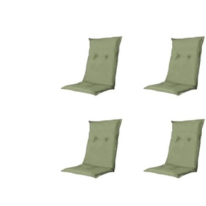 Auflage niedrig 4er-Set  Basic ¦ grün ¦ Maße (cm): B: 50 H: 6