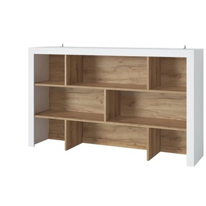 Aufsatzregal groß - weiß - Materialmix - 201 cm - 119 cm - cm 45,0 | Möbel Kraft