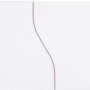 Aufsatzschrank MÜLLER SMALL LIVING PLANE Schränke Gr. B/H/T: 100 cm x 50 cm x 60 cm, weiß (weiß mit birkenkante) Schrankaufsätze für zusätzlichen Stauraum