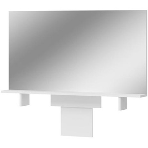 Aufsatzspiegel - weiß - Materialmix - 110 cm - 70 cm | Möbel Kraft