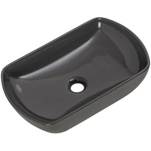 Aufsatzwaschbecken FACKELMANN New York Waschtische Gr. Aufsatzwaschbecken oval, grau Waschbecken ovales Design