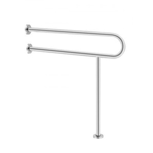 Aufstehhilfe Toilette, 780x76x800 mm, Wandstützgriff für Behinderte, Handikap Haltegriff aus Edelstahl 304, mit Anti-Rutsch-Griff, Sicherheitshandlauf mit Stützbein & Tragkraft 136 kg CSFSYZTBKFZ3JJ2VOV0