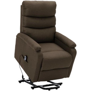 Aufstehsessel Braun Stoff