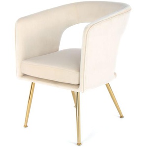 Aunhalsen Dining Chair - Modern - Cream - Polyester - 63cm x 60cm x 77cm