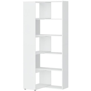Ausgleichsregal  home.office ¦ weiß ¦ Maße (cm): H: 212,8 T: 32.8