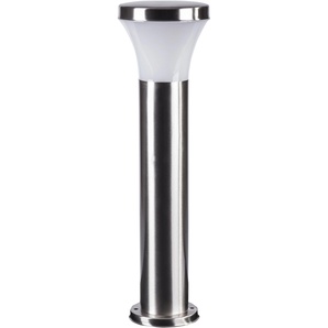 Außen-Wandleuchte HAVIT LIGHTING Brixton Lampen Gr. Ø 14 cm Höhe: 51 cm, silberfarben (edelstahlfarben) Außenwandleuchte Außenwandleuchten Lampen