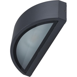 Außen-Wandleuchte HEITRONIC Hoja Lampen Gr. 1 flammig, Höhe: 10,6 cm, grau (anthrazit) Außenwandleuchten Wandlampe, Außenlampe, Lichtaustritt oben und unten
