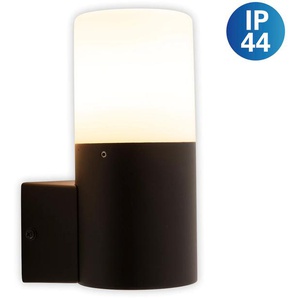 Außen-Wandleuchte NÄVE Torcia Lampen Gr. 1 flammig, Ø 7,60 cm Höhe: 16,50 cm, schwarz Außenwandleuchten Aluminium 1 x E27 exkl. Leuchtmittel IP44