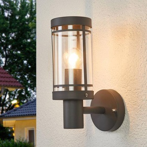 Aussenwandleuchte Djori Lindby, alu / grau / zink, Edelstahl, Modern 9977028