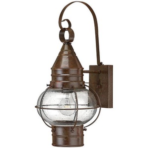 AUßENWANDLEUCHTE Elstead Capecod, Bronze, Rotbraun, Metall, Glas, 26x45.7 cm, Grüner Punkt, RoHS, Lampen & Leuchten, Aussenbeleuchtung, Aussenleuchten