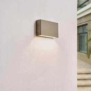 Aussenwandleuchte Karline Arcchio, alu / grau / zink, Edelstahl, Modern 9934138