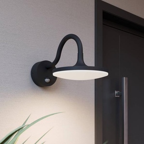 Aussenwandleuchte mit Bewegungsmelder Fineria Arcchio, schwarz, Aluminium, Modern 9619259