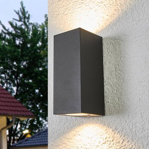 Aussenwandleuchte Xava Lucande, schwarz, Aluminium, Modern, Wandleuchte außen 9616130