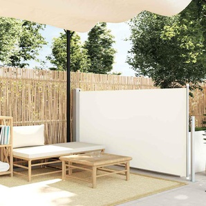 Ausziehbare Seitenmarkise 120×500 cm Creme
