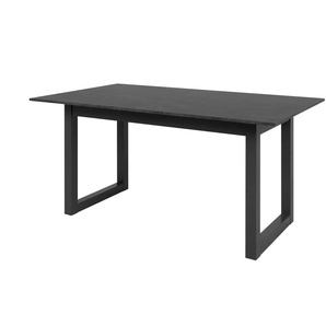 Ausziehbarer Esstisch in verschiedenen Größen - grau - Materialmix - 90 cm - 75 cm | Möbel Kraft