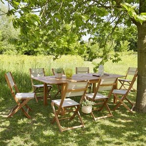 Ausziehbarer Gartenlounge aus FSC-Akazie 8/10 Sitzplätze
