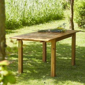 Ausziehbarer Gartentisch aus Akazienholz 6 Sitzplätze